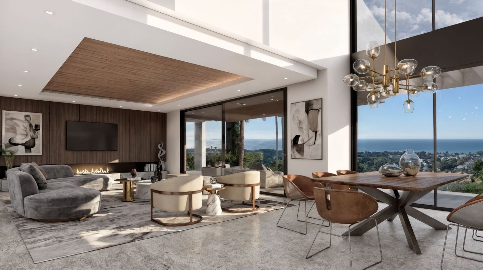 01 modern living room ocean view