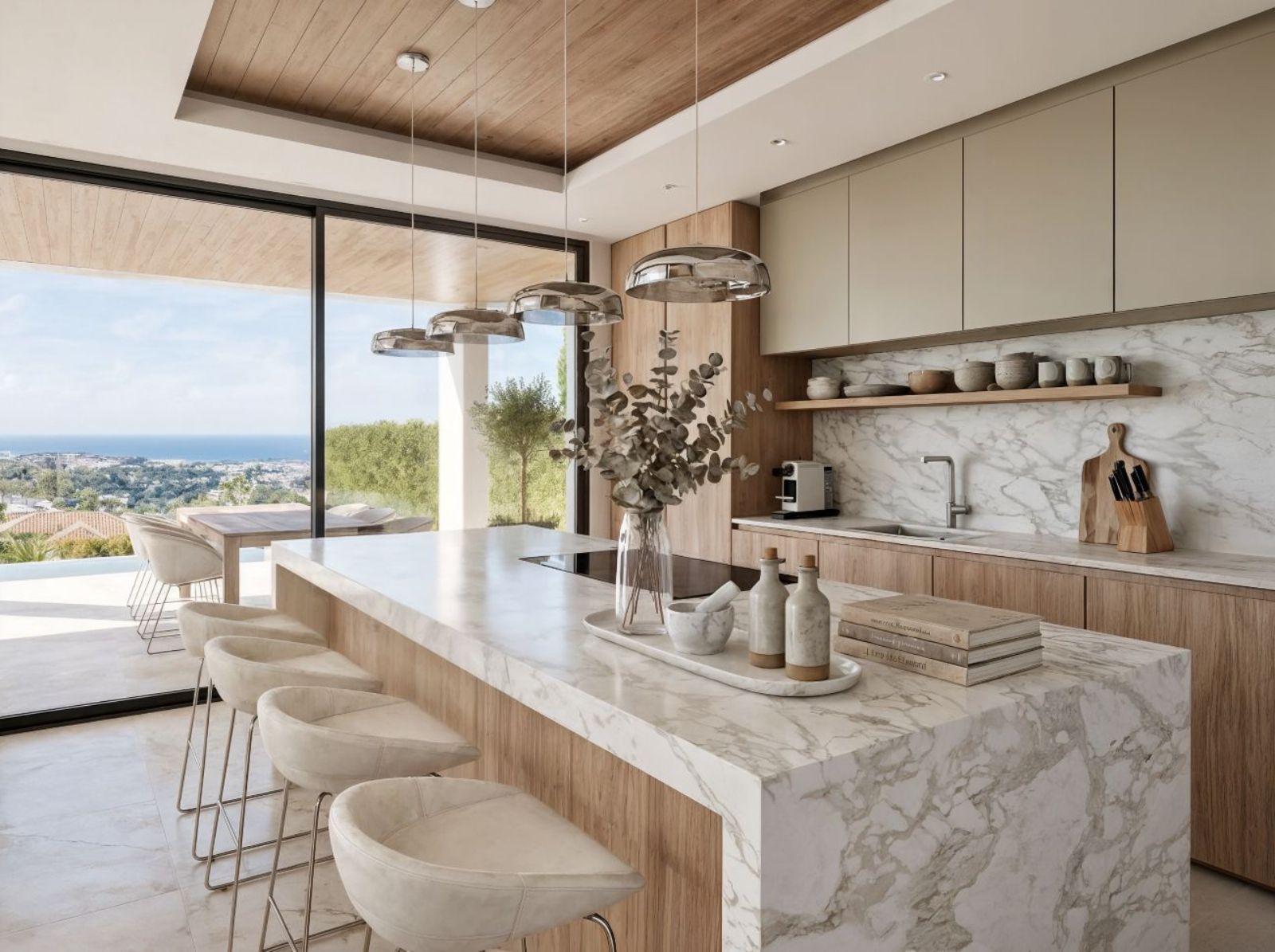 02 modern kitchen with ocean view